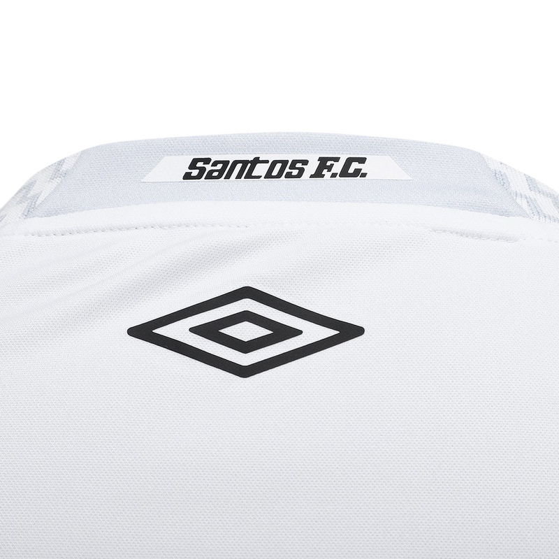 Camisa Santos I 25/26 Torcedor Umbro Masculino - Branca e cinza