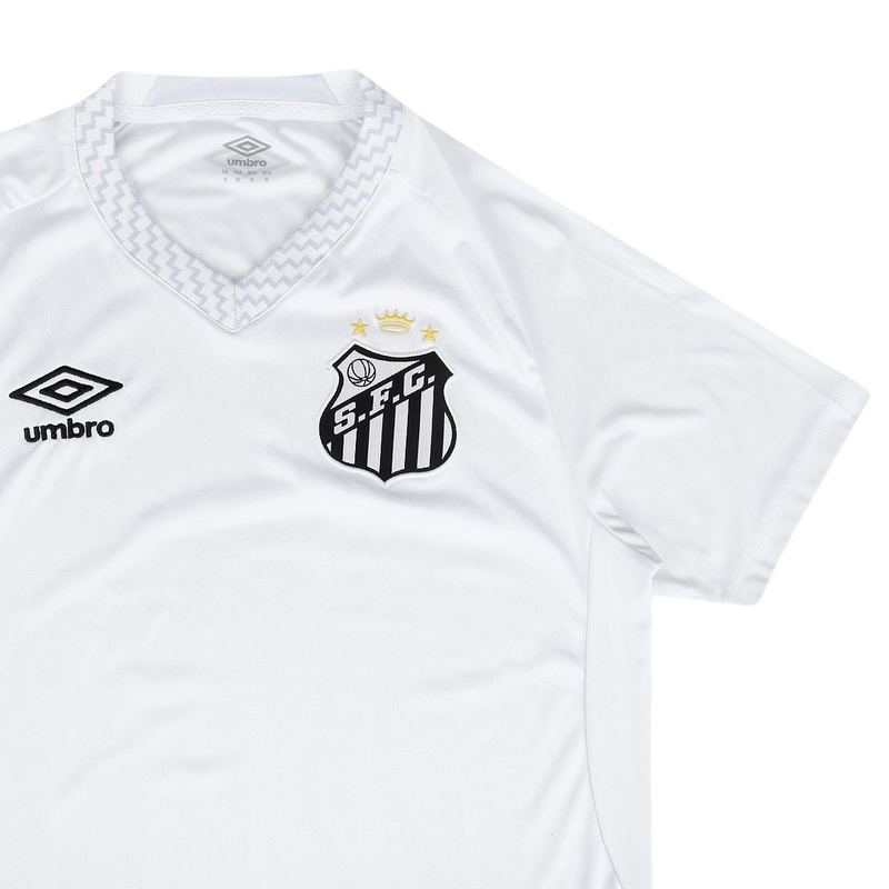 Camisa Santos I 25/26 Torcedor Umbro Masculino - Branca e cinza