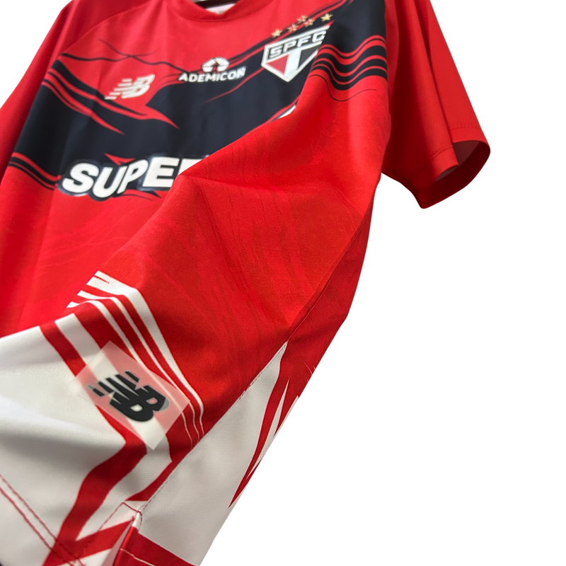 Camisa São Paulo Treino 25/26 New Balance Masculina - Vermelho