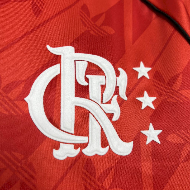 Camisa Flamengo 24/25  Lifestyler Retrô Masculina - Vermelho