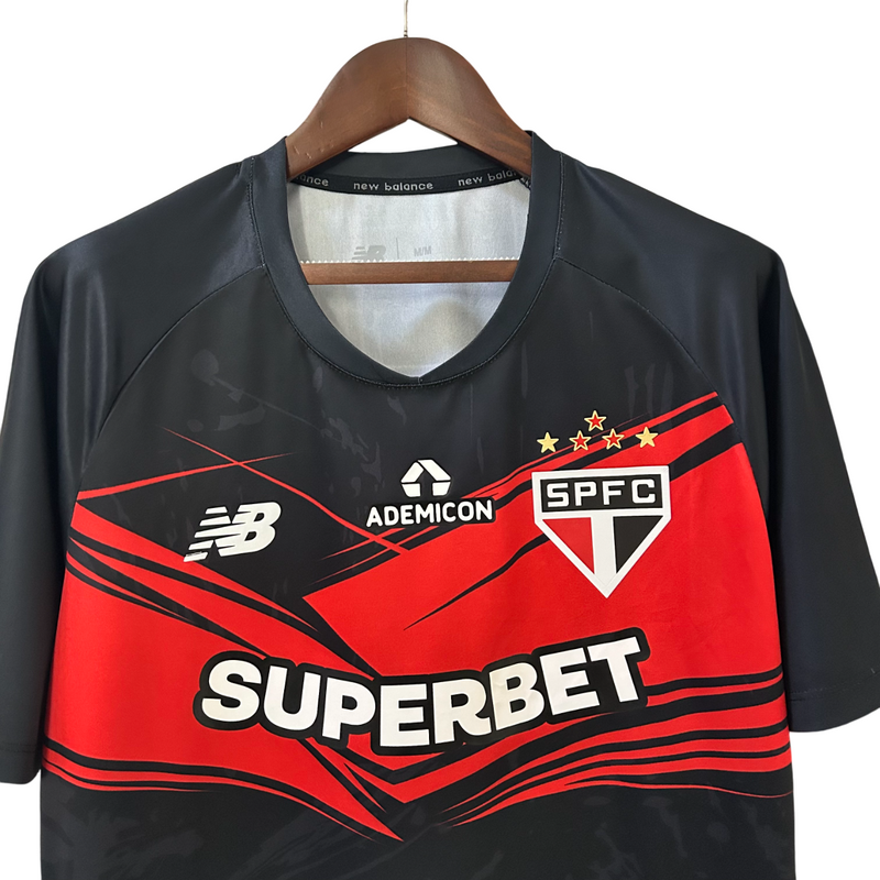 Camisa São Paulo Treino 25/26 New Balance Masculina - Preto