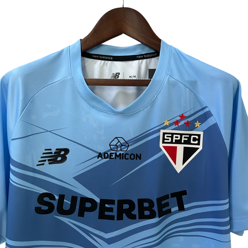 Camisa São Paulo Treino 25/26 New Balance Masculina - Azul
