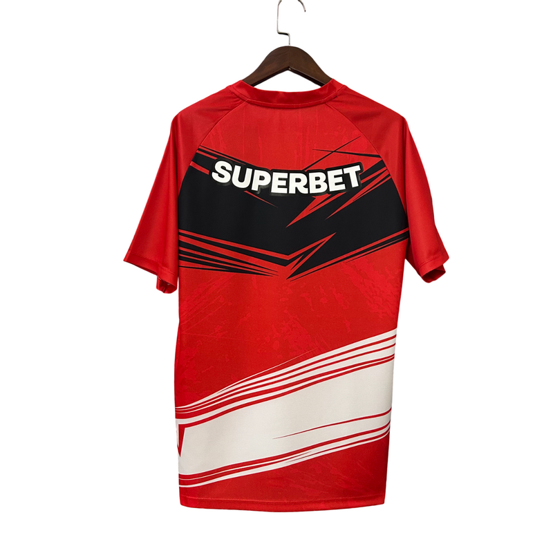 Camisa São Paulo Treino 25/26 New Balance Masculina - Vermelho