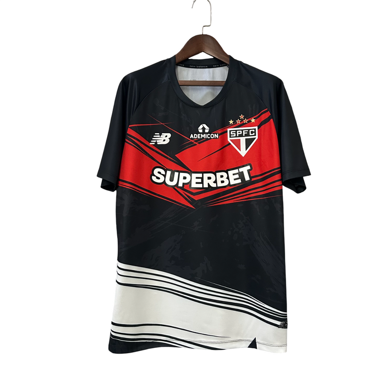 Camisa São Paulo Treino 25/26 New Balance Masculina - Preto