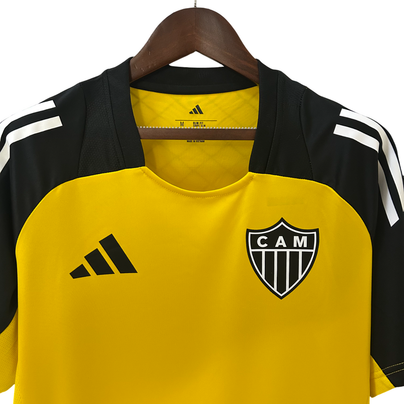 Camisa Atlético Mineiro Treino 25/26 Adidas Masculina - Amarelo e preto