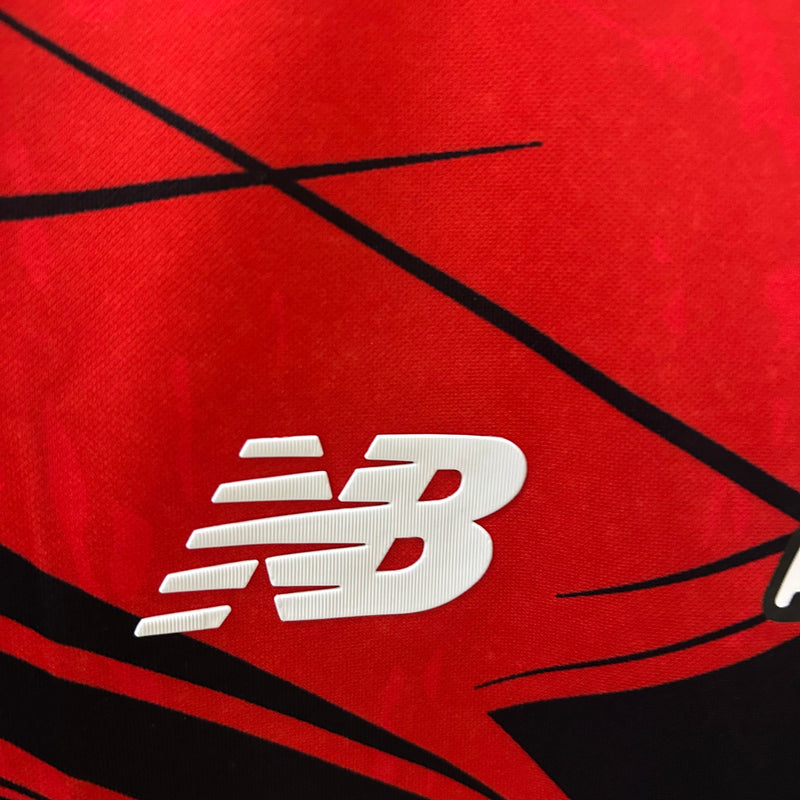 Camisa São Paulo Treino 25/26 New Balance Masculina - Vermelho